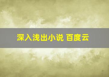 深入浅出小说 百度云